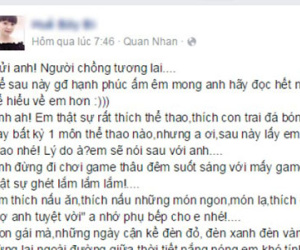 Tâm thư gái xinh nhắn chồng tương lai "3 không" gây tranh cãi