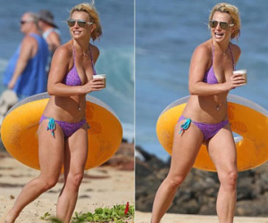 Britney Spears khoe vòng hai không còn ngấn mỡ