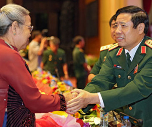 Đại tướng Phùng Quang Thanh đã đến dự chương trình truyền hình trực tiếp