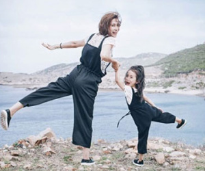 Bộ ảnh mẹ đơn thân 9x và con gái "đốn tim" dân mạng Việt