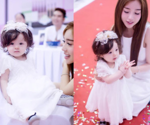 "Thiên thần" Cadie cực đáng yêu trong sinh nhật đầu tiên
