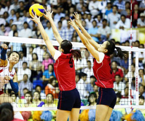 ĐT bóng chuyền nữ Việt Nam thua Triều Tiên ở VTV Cup