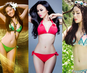 Những khuôn hình bikini sau đăng quang của hoa hậu Việt