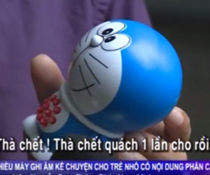Clip: Sốc khi đồ chơi Doremon kể chuyện chết chóc và tự tử