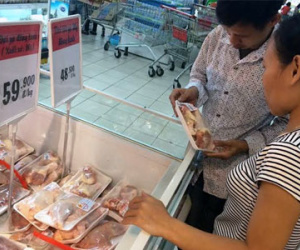 Kiểm tra việc đùi gà Mỹ bán giá tại Việt Nam