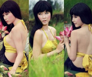 Người đẹp Việt gây phản cảm khi mặc áo yếm quá sexy