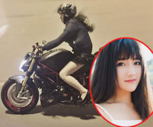 Chân dung cô nàng làm "náo loạn" thủ đô trên xe mô tô