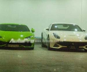 Siêu xe Lamborghini Huracan của hôn phu Midu ra biển trắng