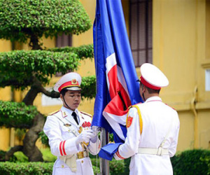 Lễ thượng cờ ASEAN trọng thể tại Hà Nội