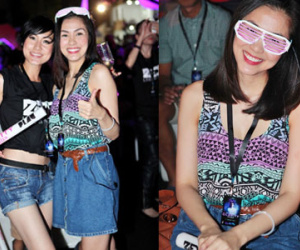 "Gái 1 con" Hà Tăng "quẩy" hết mình khi xem show DJ Zedd