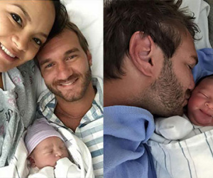Nick Vujicic hạnh phúc khoe quí tử thứ 2 vừa chào đời