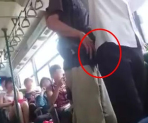 Xôn xao clip "bóc mẽ" thủ đoạn móc tủi của kẻ gian trên xe buýt