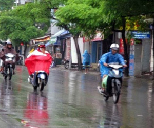 Chiều tối và đêm nay, miền Bắc có mưa giông rải rác