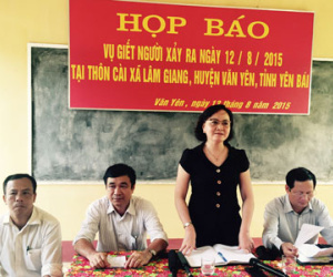 Họp báo thông tin chính thức về vụ thảm án ở Yên Bái