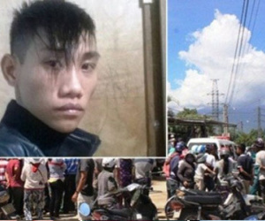 Vụ chém gần lìa đầu đại úy: Nghi phạm vác rựa thách thức công an