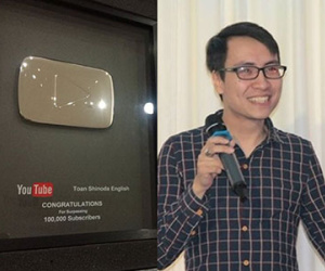 Một năm sau ngày mất, Toàn Shinoda nhận nút mạ bạc YouTube