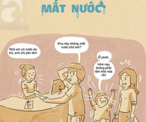 Tranh vui: Bi hài thời mất nước, vợ chồng dẫn nhau vào nhà nghỉ