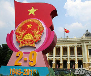 Ảnh: Phố phường Hà Nội trang hoàng mừng ngày Quốc khánh