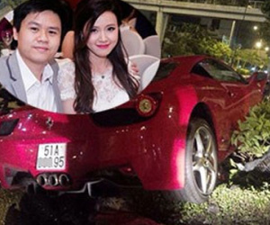 Chồng sắp cưới của Midu phân trần vụ Ferrari húc bay trụ đèn