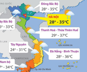 Nắng nóng dịu dần ở Bắc Bộ từ nay đến nghỉ lễ 2/9