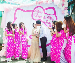 Lễ ăn hỏi phong cách Hello Kitty tại Bình Dương gây sốt