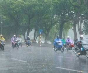 Đêm nay miền Bắc đón mưa lớn