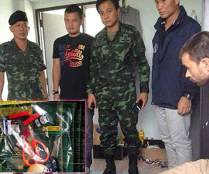Các vật liệu chế bom trong nhà nghi phạm vụ khủng bố Bangkok