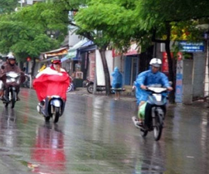 Hôm nay, mưa giông trên diện rộng bao phủ bắc Trung Bộ