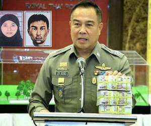 Hai nghi phạm đánh bom Bangkok đang ở Campuchia