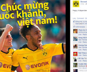 Bayern Munich, Dortmund, Schalke 04, Chelsea, Liverpool chúc mừng Quốc khánh Việt Nam