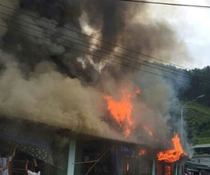 Cháy nhà, một thai phụ chết thương tâm