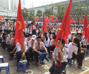 Khai giảng gọn gàng, vui phần hội