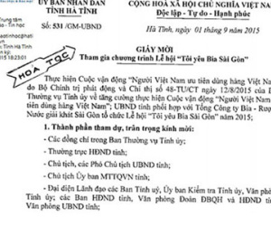 Bí thư, Chủ tịch tỉnh nói gì về công văn hỏa tốc mời dự hội bia?