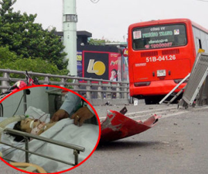 Bé 1 tuổi gặp nạn trên cầu vượt Cây Gõ đã tử vong