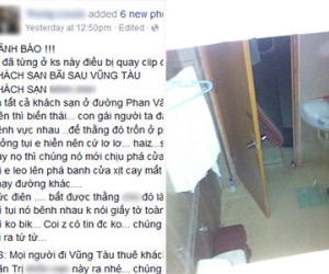 Thực hư thông tin khách sạn ở Vũng Tàu quay lén khách nữ trong phòng tắm