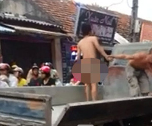 Thanh niên trần như nhộng chạy giữa đường phố Hà Nội