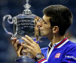 Chùm ảnh: Djokovic đổ máu trong chiến thắng trước Federer ở chung kết US Open