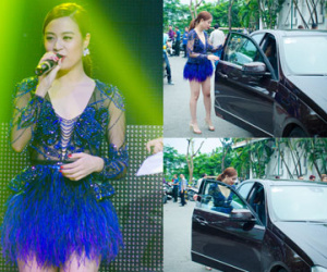 Hoàng Thùy Linh chạy show bằng xe 2 tỷ