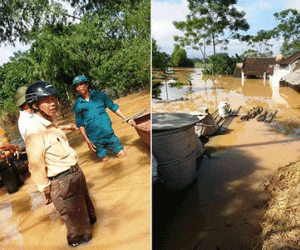 Thanh Hóa: Nước lũ vượt báo động 3, hơn 1.000 nhà bị ngập