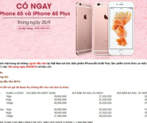 iPhone 6s chưa về đã loạn giá