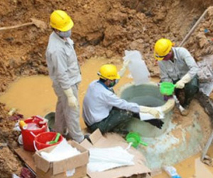 Vỡ đường ống nước sạch sông Đà vào rạng sáng