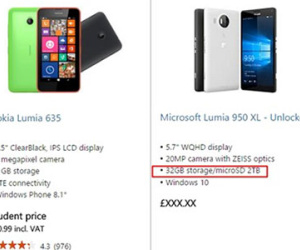 Bộ đôi Lumia 950 chính thức lộ diện