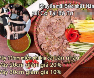 Hà Nội: Nhà hàng gây sốc với chiêu "mặc váy ngắn 10cm được miễn phí cả bàn bia"