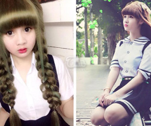 Nữ sinh 21 tuổi xinh như búp bê, bị nhầm là học sinh cấp 2