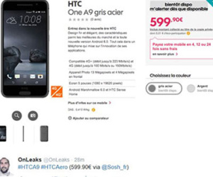 Điện thoại HTC One A9 sẽ có giá trên 15 triệu đồng