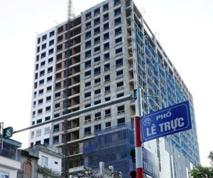 Phạt chủ đầu tư tòa nhà 8B Lê Trực 100 triệu đồng