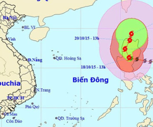 Siêu bão "Miệng núi lửa" không có khả năng ảnh hưởng đến nước ta