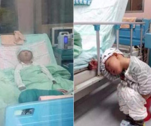 Bé trai bị bệnh thiếu máu xin bố mẹ chôn vì quá đau đớn