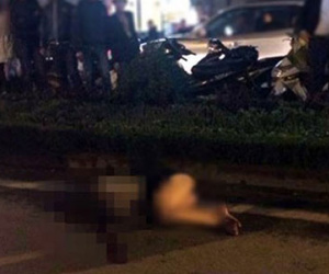 Clip thanh niên đánh chân dài dã man giữa đường Hà Nội đêm 20.10