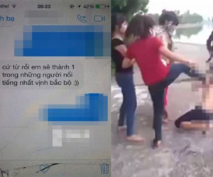 Nữ sinh bị lột áo nhận tin đe dọa: "Sẽ nổi tiếng nhất vịnh Bắc Bộ"